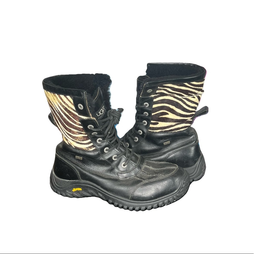 Used UGG Zebra Print Butte Boots